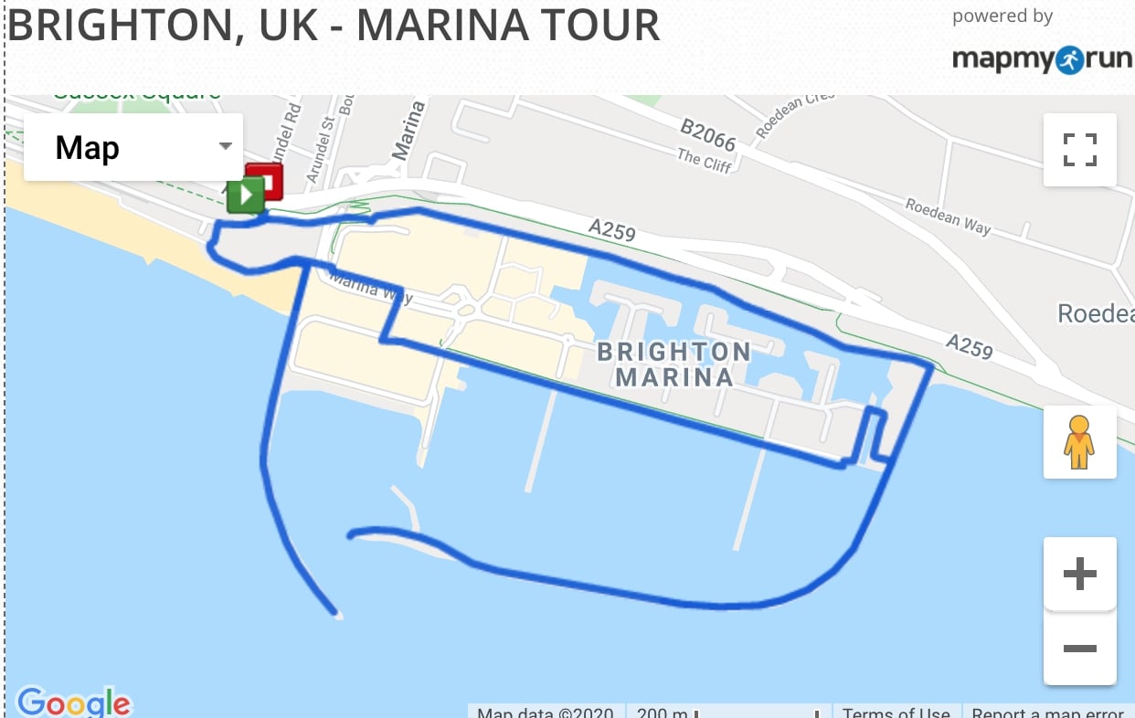 Brighton Marina Running Route