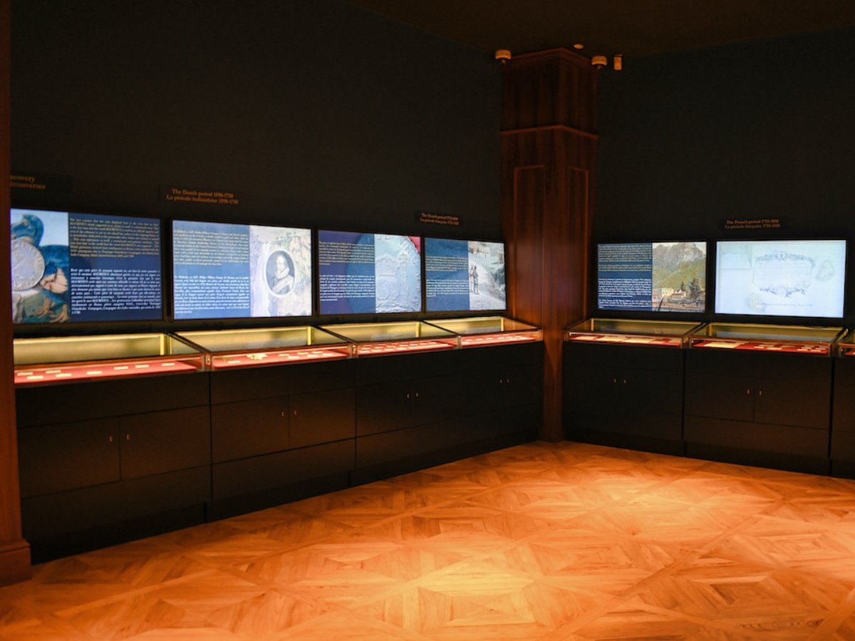 Led Screens at the Bank of Mauritius Museum