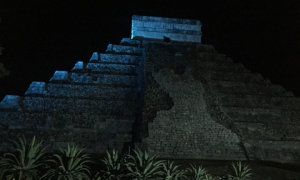 Chichen Itza Ruins, Valladolid & Cenote by night