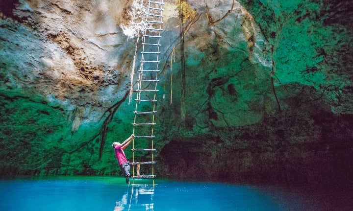 Beautiful underground rivers tours near Cancun, Mexico
