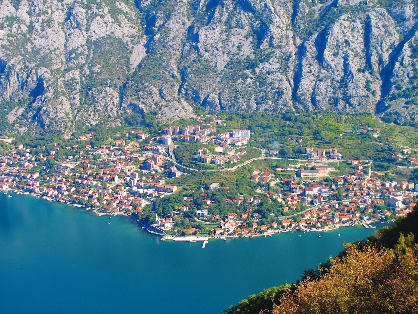 Towns, villages, and islets around Boka Kotorska