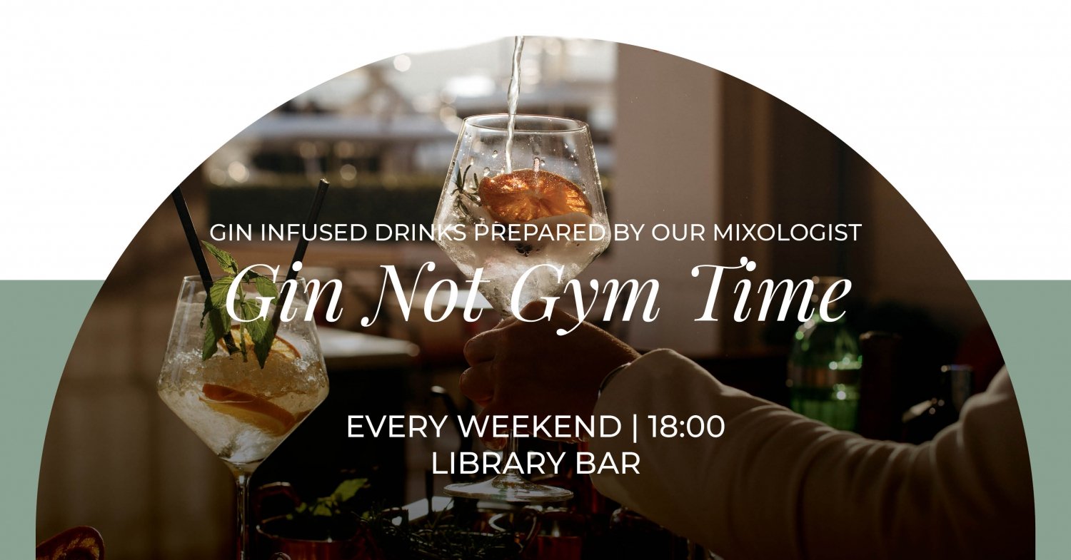 Gin Not Gym Time at Library Bar