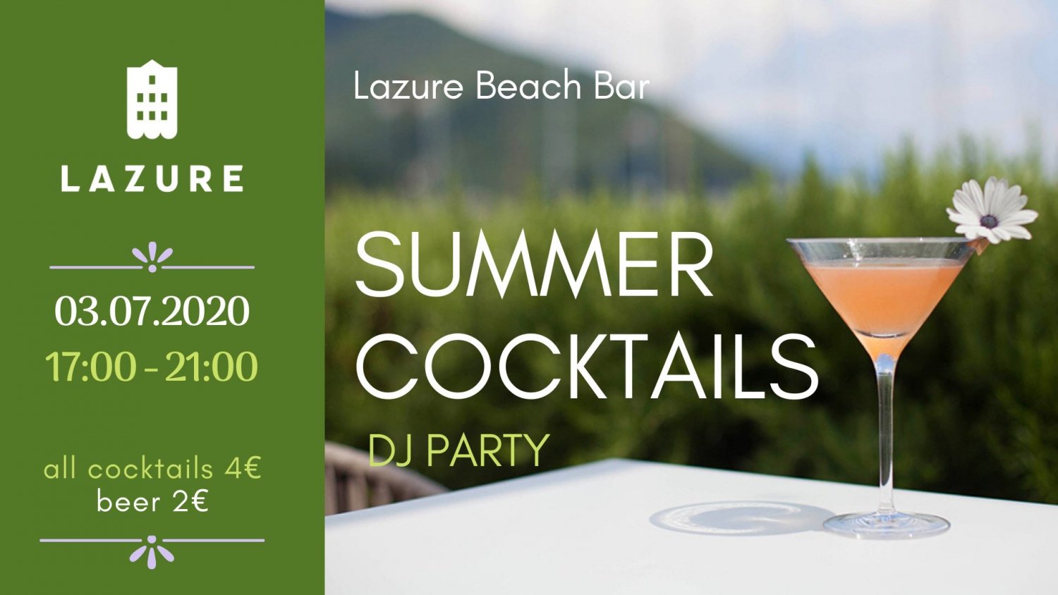 Summer Cocktails DJ Party at Lazure