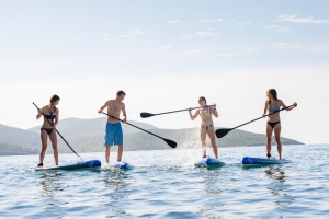 The SUP races at Luštica Bay