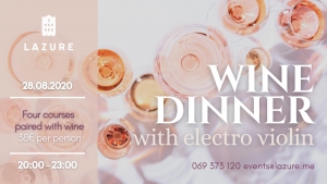 Wine Dinner with Electro Violin at Lazure Hotel