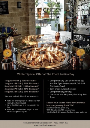 Winter Special Offer at The Chedi Lustica Bay