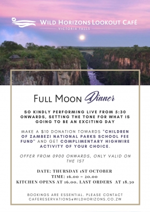Full Moon Dinner At Lookout Cafe
