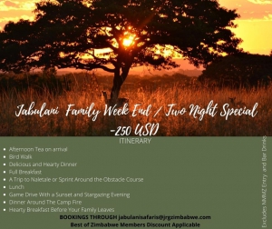 Jabulani Safaris Family Weekend Special