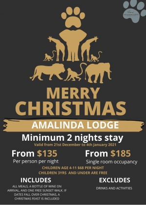 Merry Christmas Special At Amalinda lodge