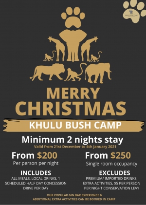 Merry Christmas Special At Khulu Bush Camp