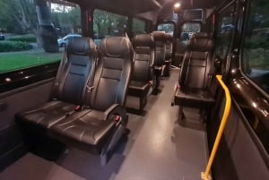 Upeat yksityiset retket Luxe Bus Lake Mountain Snow Play Tour