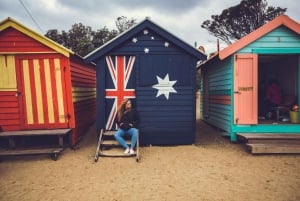 Melbourne: Sessão fotográfica em Brighton Beach/Bathing Boxes