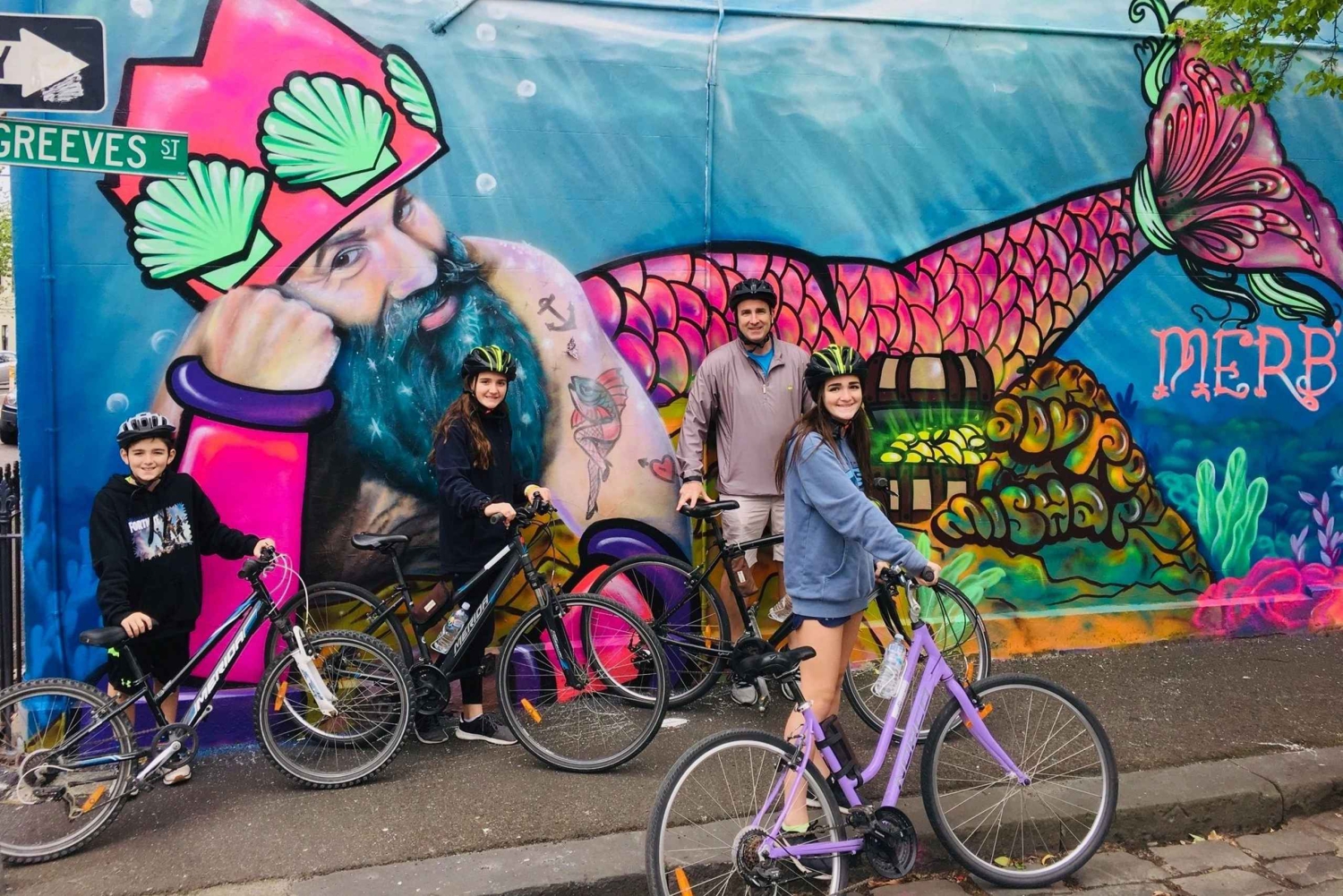 Den berömda Melbourne City Bike Tour