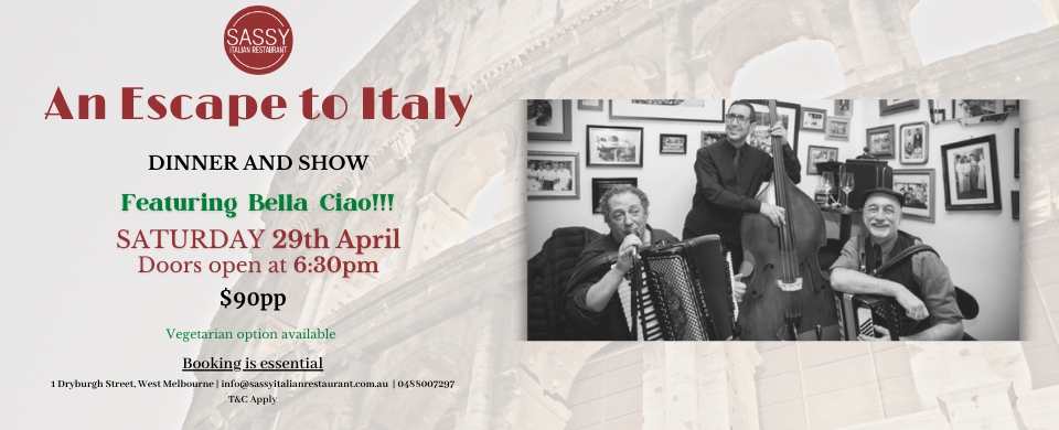 A Night in Italy - Dinner & Show