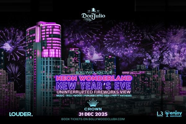 Bollywood Club Presents NEW YEAR'S EVE At Crown, Melbourne