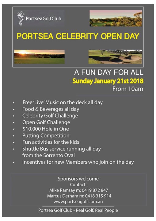 Portsea Golf Club Celebrity Open Day