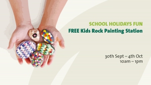 School Holiday Fun - Kids Rock Painting Station