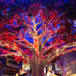 This LNY Crown Melbourne unveils giant Wishing Tree to aid bushfire relief