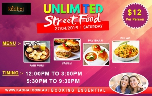Unlimited Street Food Apr-2018 @ Kadhai Indian Cuisine