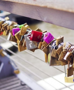 Love Locks across the Yarra