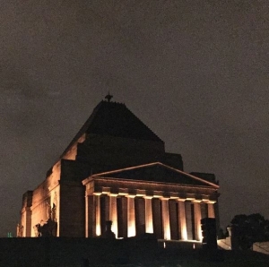 Shrine on ANZAC day: TheBarberShopandCo