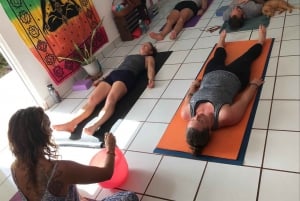 1 day of yoga with bike tour to the Cozumel cenote