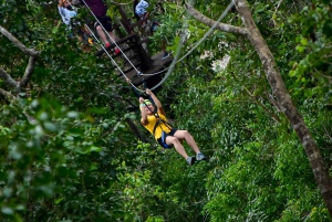 Tour de adrenalina: Atv, tirolinas y experiencia de nadar en un cenote