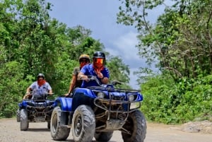 Akumal: Visita al Santuario de los Monos, paseo en quad y baño en un cenote