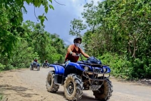 Akumal: Visita al Santuario de los Monos, paseo en quad y baño en un cenote