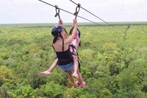 ATV, cenote y tirolesa desde Tulum/riviera maya con almuerzo