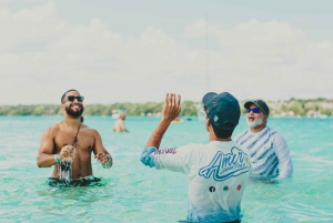 Bacalar Lagoon Sightseeing Boat Tour with Open Bar & Snack