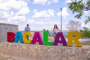 Bacalar’s Best: Cenote Azul and Lagoon Tour in Pontoon