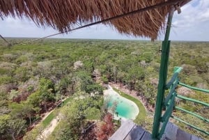 Playa del Carmen: Excursión en quad, cenote y tirolesa con comida