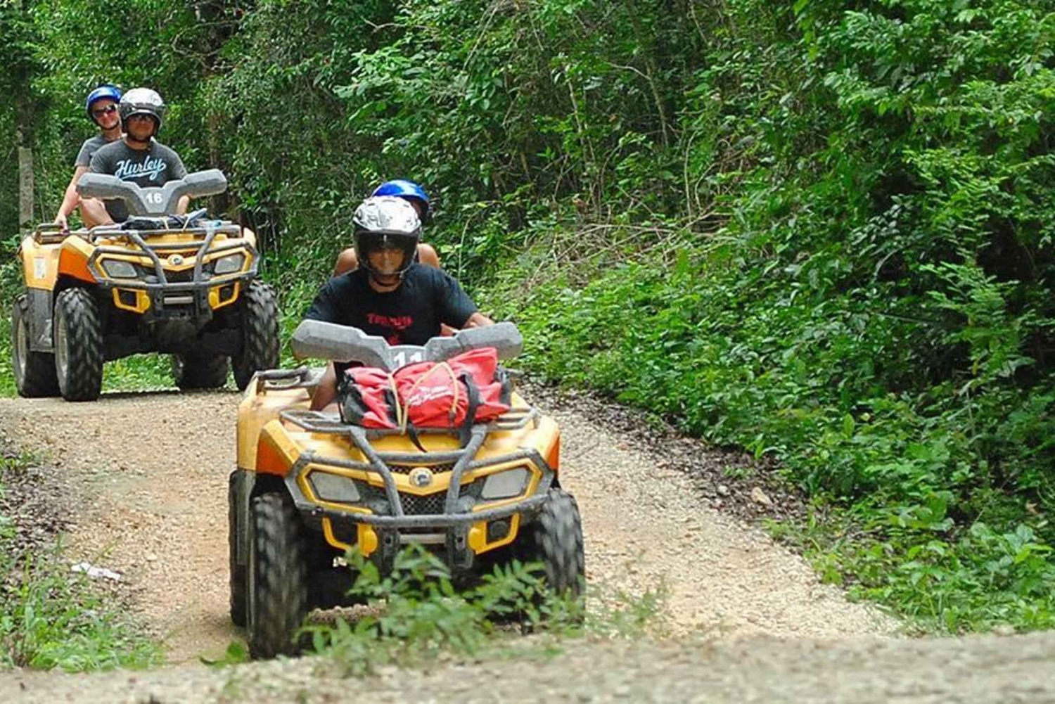 Cancún: ATV SHARE y Aventura en Tirolina con Baño en Cenote