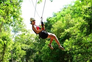 Cancún: Aventura en quad y tirolina con baño en cenote