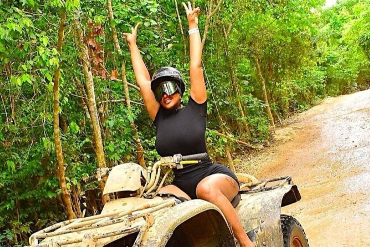 Cancun: ATV, Zip Lines, and Cenote Plunge