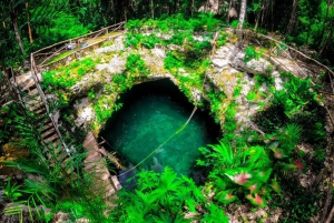 Cancún: Cenotes Adventure with Tequila Tasting & Mayan Snack