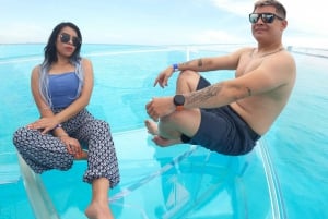 Cancún: Excursión en ClearBoat con cerveza y agua embotellada