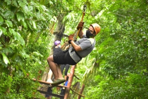 Cancún/Riviera Maya: Excursión a caballo, en quad, tirolesa y cenotes