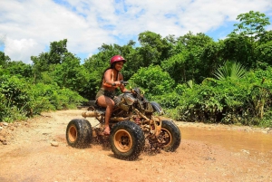 Cancun: Jungle ATV Tour, Ziplining, and Cenote Swim