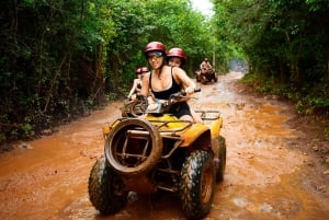 Cancun: Jungle ATV Tour, Ziplining, and Cenote Swim