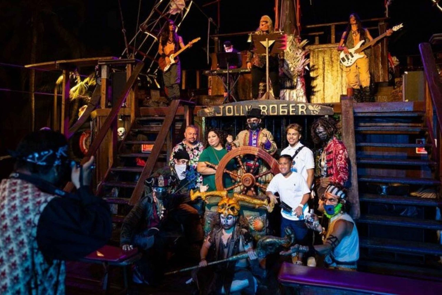 Cancun: Night Pirate Ship Cruise with Dinner and Show