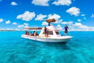 Cancún: Excursión de snorkel por los arrecifes de Puerto Morelos y comida junto al mar