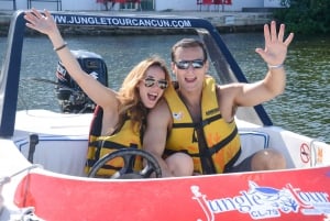 Cancun: Snorkel, ATV, Zip-line and Cenote Speedboat Tour