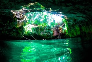 Cancun: Snorkel, ATV, Zip-line and Cenote Speedboat Tour