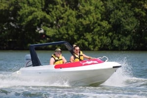 Cancún: Shared Speedboat & Jet Ski Rental with Snorkel Tour