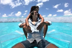 Cancun: Transparent Boat Tour with Drinks