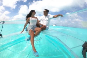 Cancun: Transparent Boat Tour with Drinks