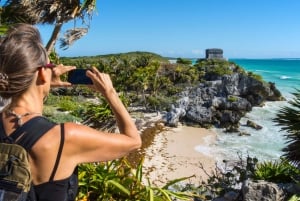 From Cancun: Tulum and Akumal Cenote and Turtle Swim Tour