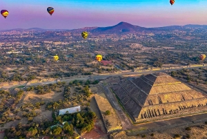 CDMX: Fly over Teotihuacán in a balloon and check out the Basilica of Guadalupe